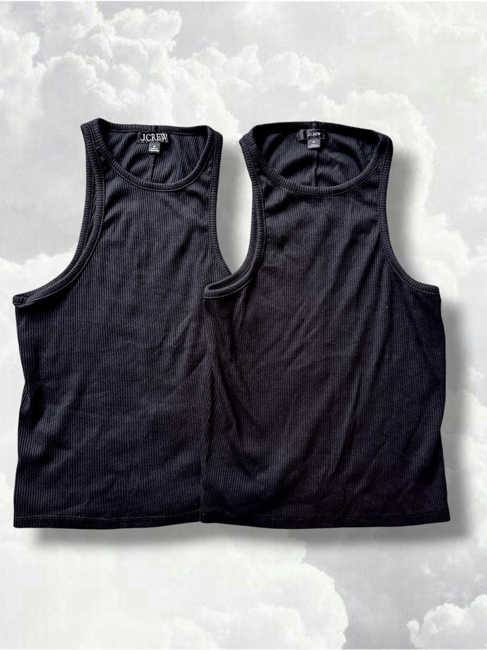 J.Crew Black Ribbed Tank Top Bundle